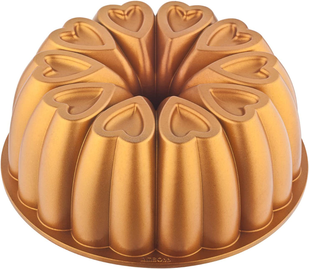 Mienca® Heart Shape Aluminum Cake Pan (Gold)